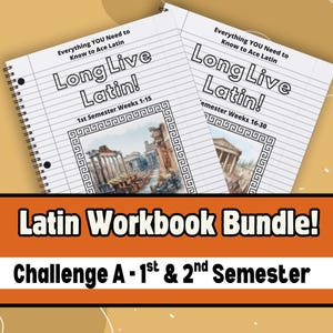 Latin Bundle For Challenge A Students Long Live Latin Level A Henle Resource for Classical Homeschool Students Educational Resource