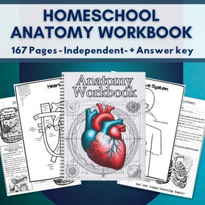 Anatomy Workbook for Homeschoolers Printable Human Body Homeschool Resource for Classical Education Classroom Science Worksheets for Home