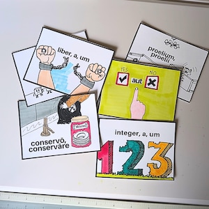 Henle Latin Vocabulary Flashcards With Pictures for Challenge B and ...