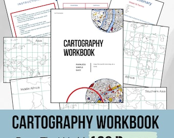 2nd Semester Cartography Workbook Challenge A Printable Digital Download for Classical Homeschool Students Learning Drawing Geography