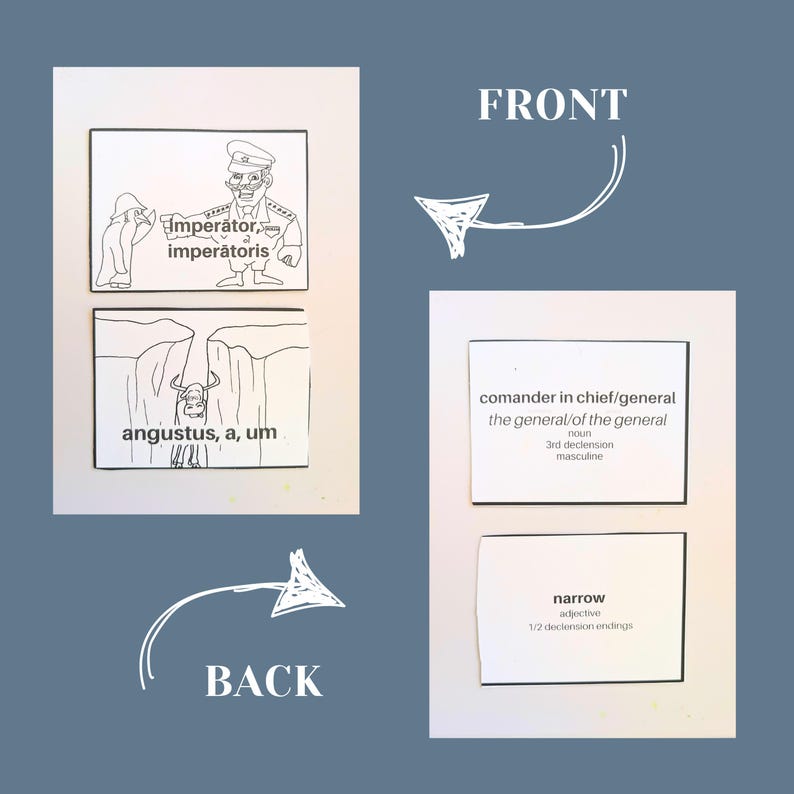 Henle Latin Flashcards for Challenge A Flash Cards With Pictures ...