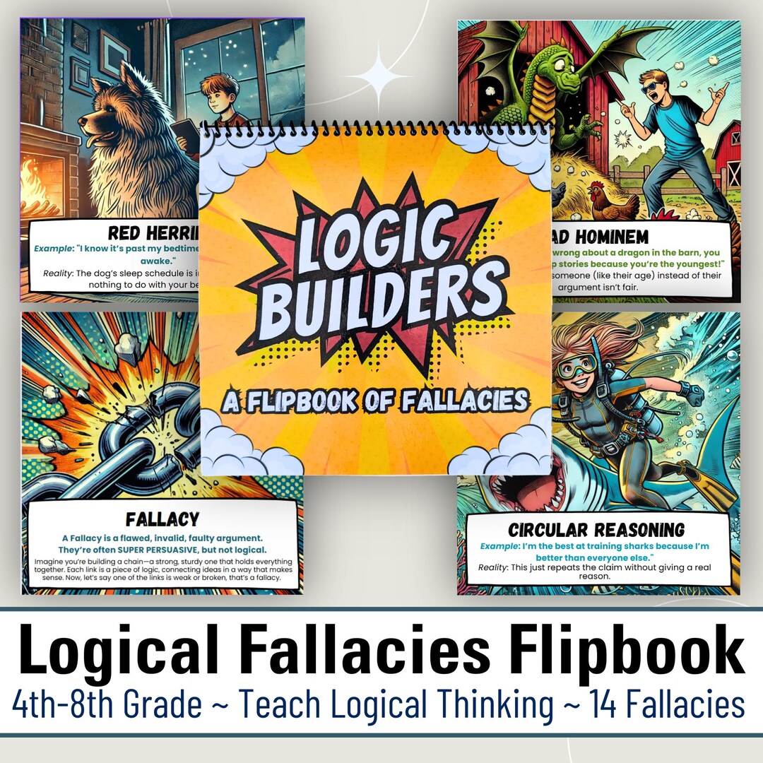 Homeschool Printable Flipbook Thinking Reasoning Skills Printable for ...