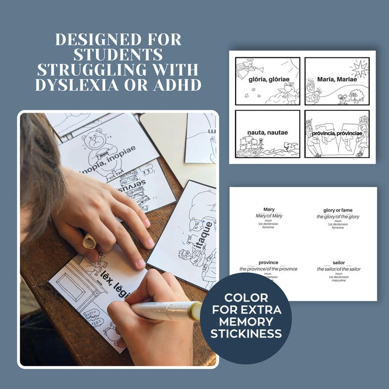 Henle Latin Flashcards for Challenge A Flash Cards With Pictures ...