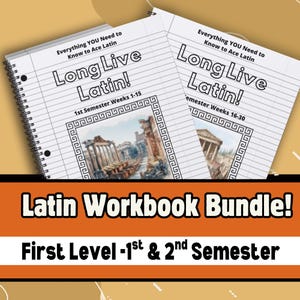 Latin Bundle For Classical Education Students Long Live Latin Level A Henle Resource Christian Schools and Homeschool Educational Curriculum