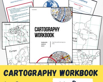 Cartography Workbook For Challenge A 1st Semester Draw The World Printable For Homeschoolers Traceable Worksheets For Geography Learners