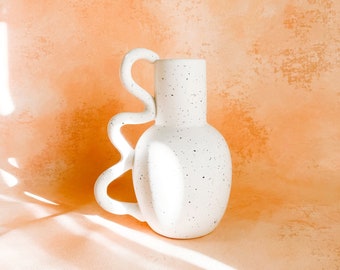Wiggles Ceramic Vase * Sculptural Ceramic Vase * Abstract Vase * Nordic Style Vase