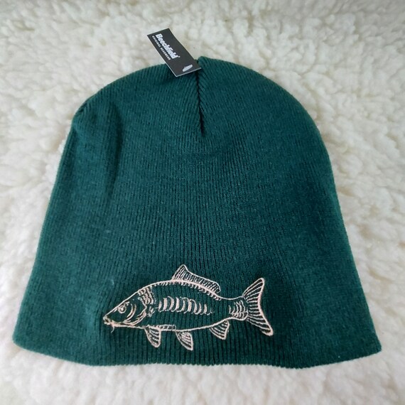 Beanie Embroidered Green Beanie Hat 