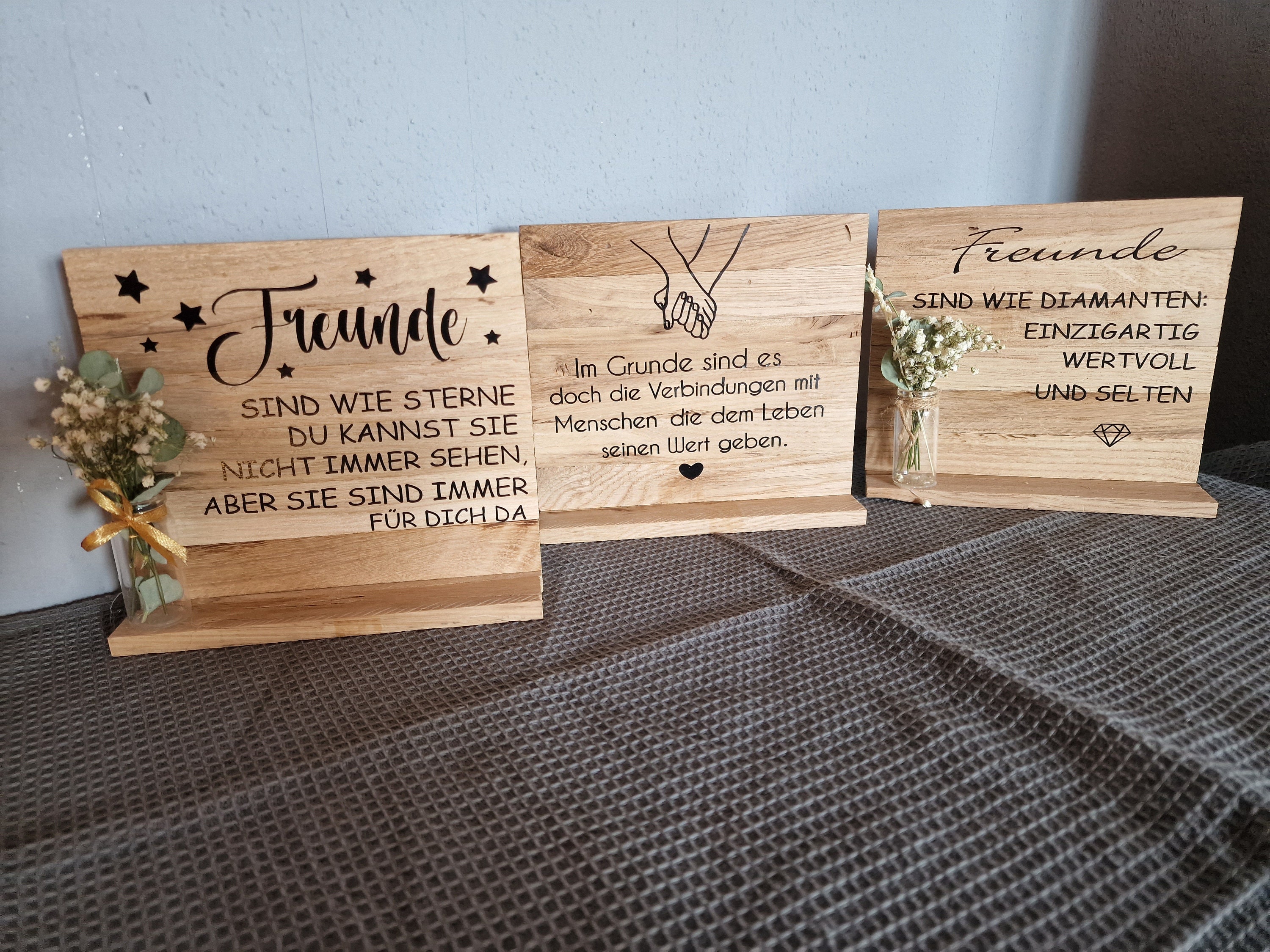 Holzschilder, Freundschaft, Deko Etsy.de