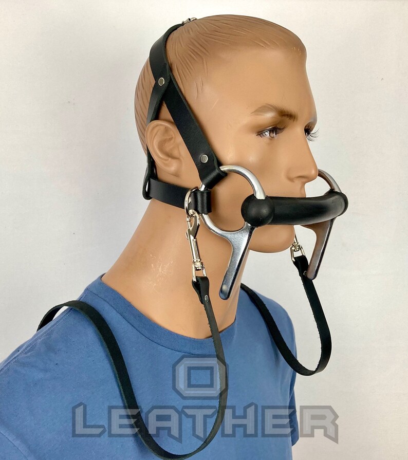 Leather Pony Play Bridle Gag Gift Genuine Premium Cowhide Leather