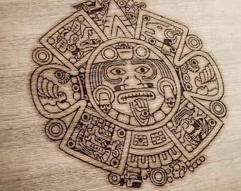Aztec Calendar Svg Gift Digital Design 5 Vector dxf, cdr,svg, for CNC, vector file, digital vector art, cnc file, cnc pattern, laser cut