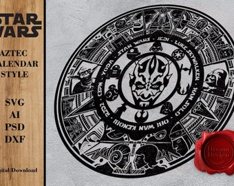 1998 the Art of Star Wars Classic Characters Calendar; Vintage