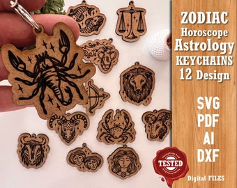 Astrology  Zodiac Horoscope  Zodiac Signs v2 SVG Bundle, Constellation Svg, Celestial Star Sign SVG, Horoscope SVG Bundle, Horoscope Gift