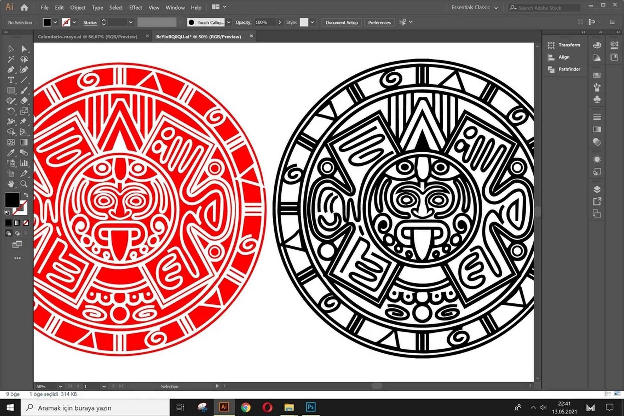 Aztec Calendar Svg Gift Digital Design 9 Vector Dxf, Cdr,svg, for CNC ...