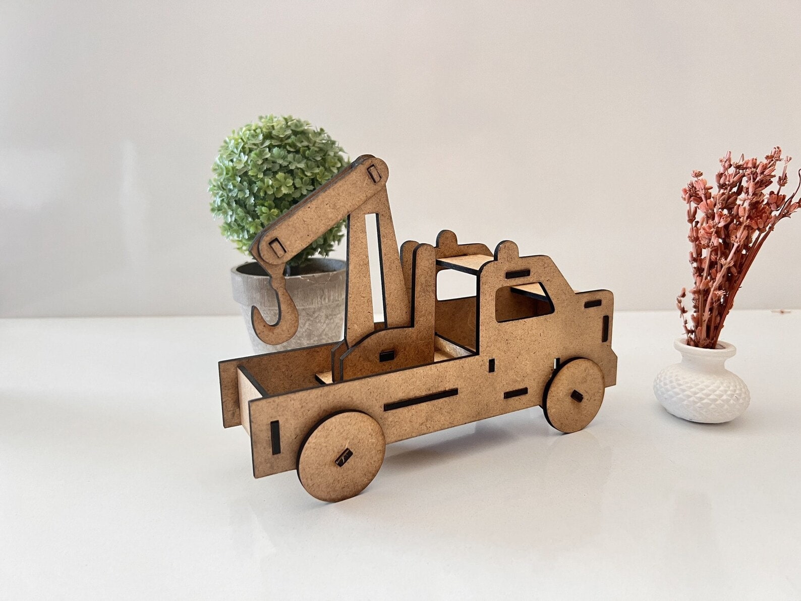 Toy Router Crane Truck 3d Model Kids Laser Toy Puzzle Cut Vector Easy for Cut, Dxf ...