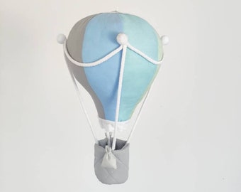 Big Rainbow Hot air balloon, baby shower gift travel theme nursery decor, Heißluftballon