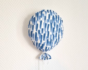 Blue and white Balloon | Handmade Wall Hanging Decoration | Nursery decoration | Kids room décor | Ballonkissen