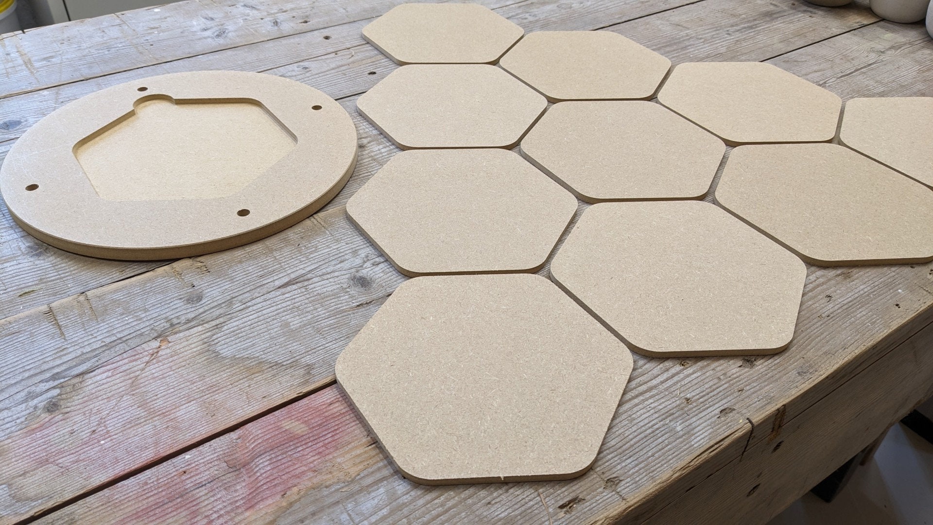 Pottery Bat System 30cm/12 Inch With 10 Hexagonal Inserts Etsy