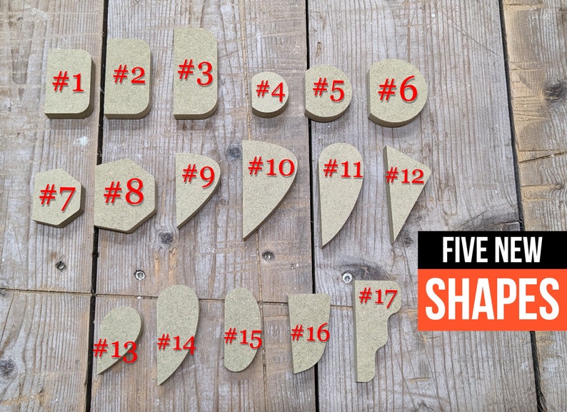 Set of 17 Mug Handle Forms Templates Pottery Tool Etsy