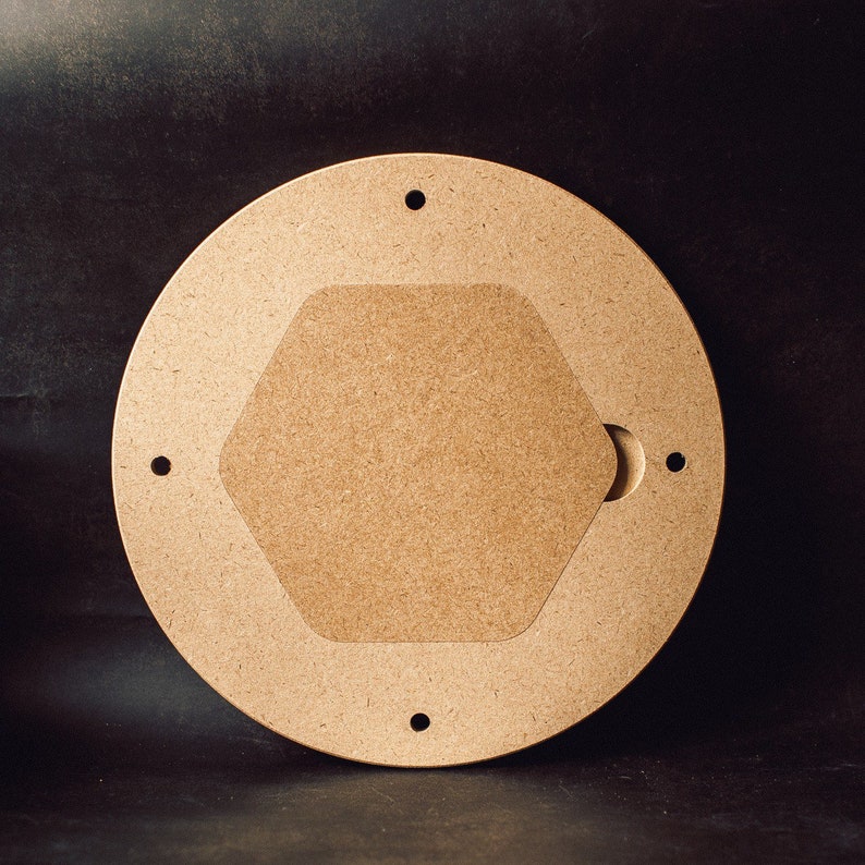 Pottery bat system 30cm/12 inch with 10 hexagonal inserts 12 bat system Bat system for most of the modern Pottery Wheels image 3