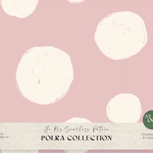 Polka Dot Seamless Pattern - Repeating Pattern for Fabric - Commercial Use - Plaid Digital Paper - Scrapbook Paper - Hand-drawn Polka Dot