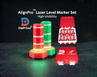 AlignPro-laserwaterpaspennen - voor perfect horizontale installatie in kast en werkblad - nauwkeurige uitlijning - rood
