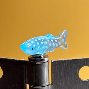 Whale Shark Hinge Topper – Ocean Decor Door Charm Magnet, Hide and Seek