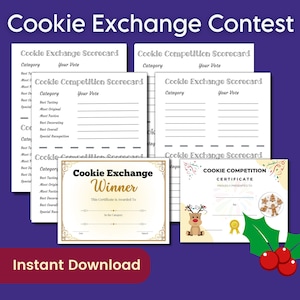 Baking Contest Score Sheet Etsy