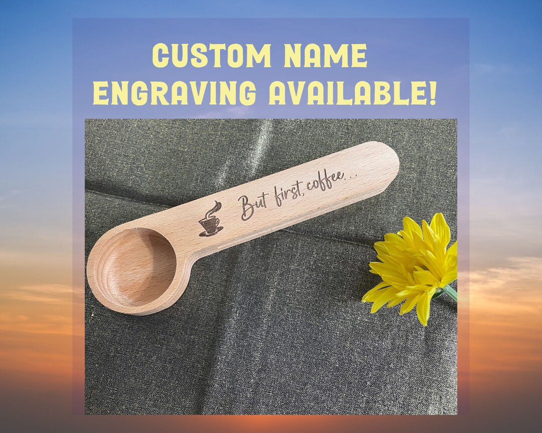 Personalized Coffee Scoop Bag Clip for Coffee Lover Gift Etsy