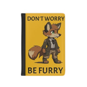 Fursuit Fandom Passport-Etui |  Passaporte Furry Art Geldbörse | Fursona Furry Fandom Kunstleder Passhülle