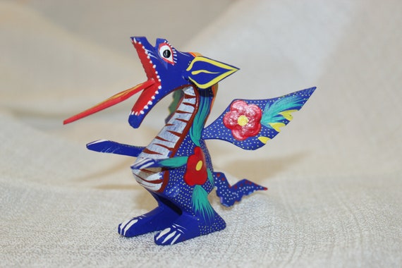 hand carved wooden animals hand painted animals from Mexico Alebrias made in Mexico