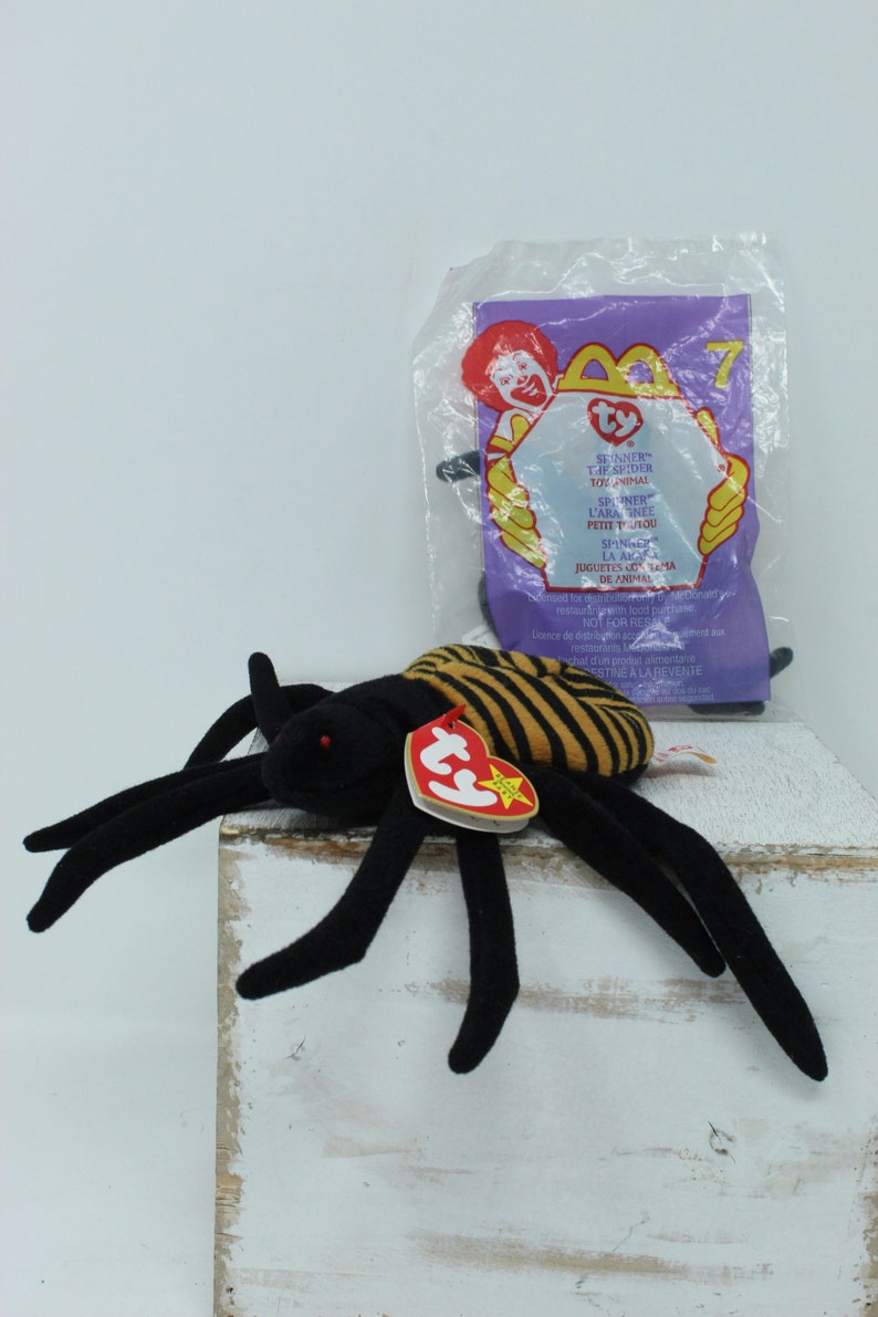 Spinner Beanie Baby 1996 Spider With Tag Error Spinner Teanie - Etsy