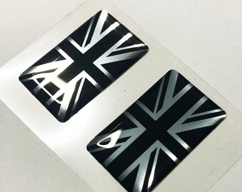 Union Jack UK Flag 3D Self-Adhesive Sticker - 70mm X 40mm Classic Car Badge Emblem
