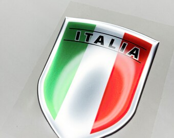Adesivo Bandiera Italia 3D - Silicone Resinato, Per Auto/moto/bici - Foto 2