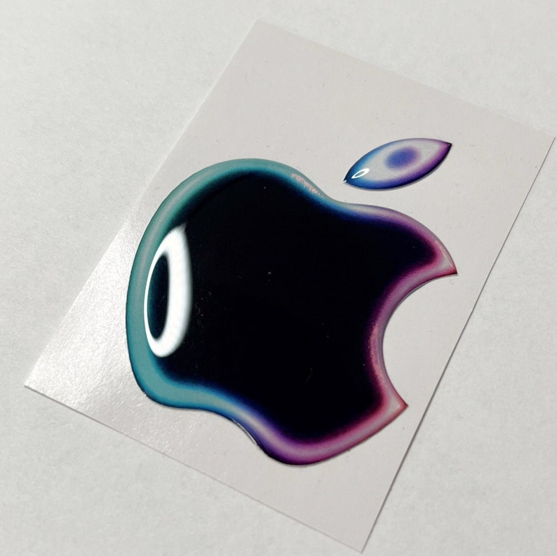 3D Domed Apple Logo Sticker: Iphone, Macbook, Ipad, Imac - Etsy