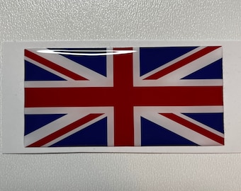 Set 3 Adesivi 3D Union Jack &ndash; Gel Decorativo Per Auto E Moto, Bandiera UK, Made In Germany