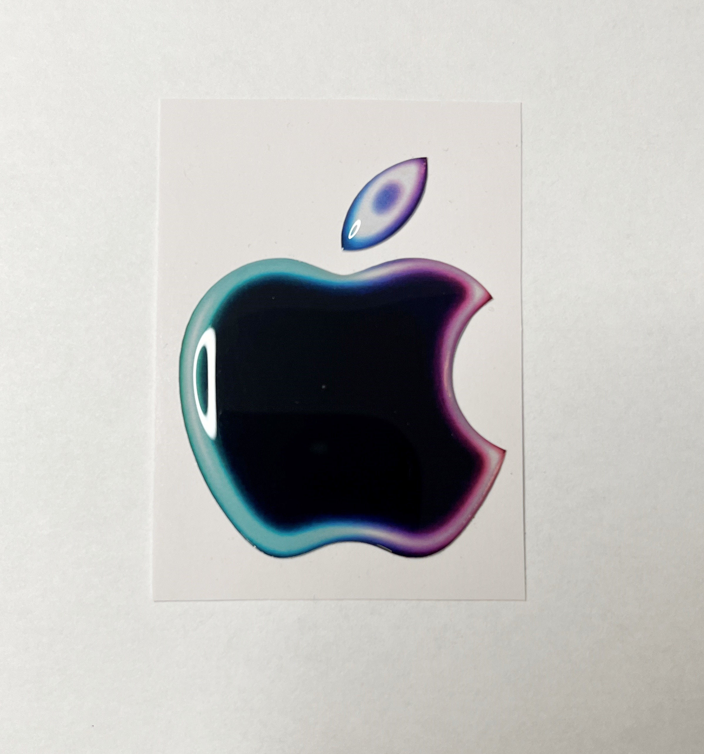 3D Domed Apple Logo Sticker: Iphone, Macbook, Ipad, Imac - Etsy