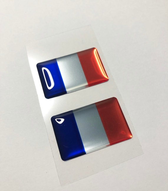 Russian US UK Italy France German Flag Stickers Emblem Badge Decals Decoration M
