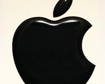 3D Domed Apple Logo Sticker: iPhone, MacBook, iPad Accessory