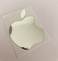 Crinkled Chrome Apple Logo Sticker: iPhone, MacBook, iPad, iMac product logo