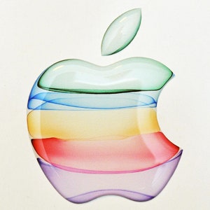 Apple-stickers voor iPhone, MacBook, iPad, iMac of een ander oppervlak :) Apple-accessoire, sticker, 3D, koepelvormig voor iPhone, hars, logo