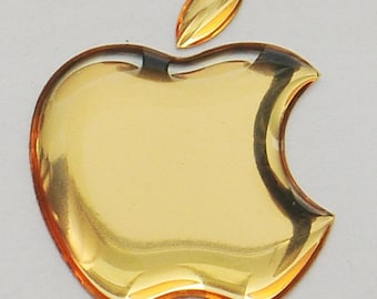 Apple stickers for iPhone, MacBook, iPad, iMac or any other surface :) Apple Accessory, Decal, 3D, Domed for iPhone, Resin, Logo