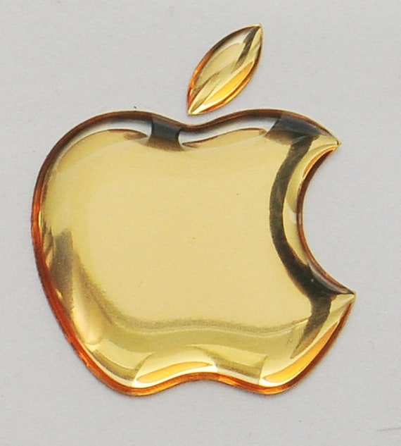 Metallic Apple Sticker