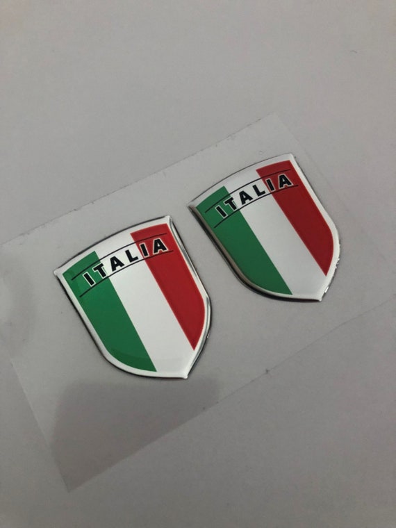 Un Set Di Adesivi Con Bandiera Italiana, Emblemi Per Moto - Foto 12