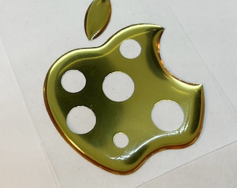 Cheese Apple stickers for MacBook, iPad, iMac or any other surface :) Apple Accessory, Decal, 3D,Resin, Logo