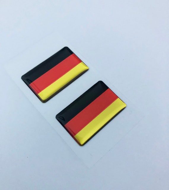 2 Stk. x Deutschland Flagge Aufkleber 32x20 mm oder 50x30 mm