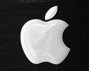 3D Domed Apple Logo Sticker: iPhone, MacBook, iPad Accessory