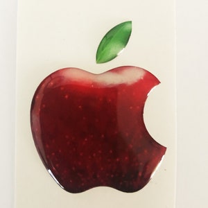 Apple stickers for iPhone, MacBook, iPad, iMac or any other surface :) Apple Accessory, Decal, 3D, Domed for iPhone, Resin, Logo