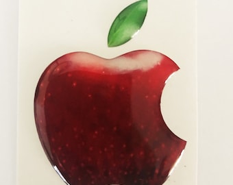 Apple stickers for iPhone, MacBook, iPad, iMac or any other surface :) Apple Accessory, Decal, 3D, Domed for iPhone, Resin, Logo