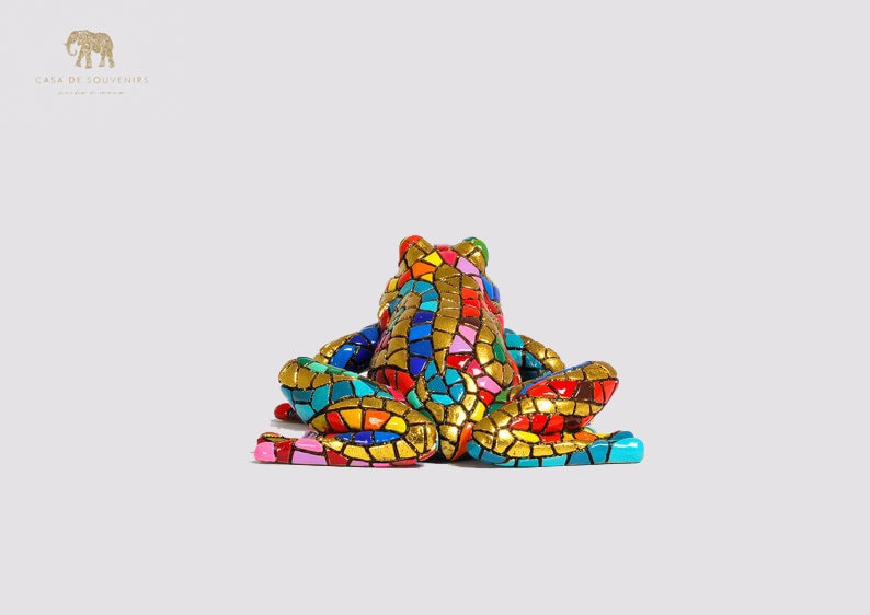 Golden Frog Statue Made With Marble Dust and With Enamel. It's the Best