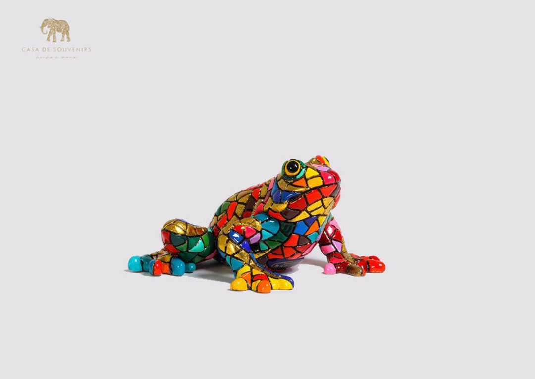 Golden Frog Statue Made With Marble Dust and With Enamel. It's the Best